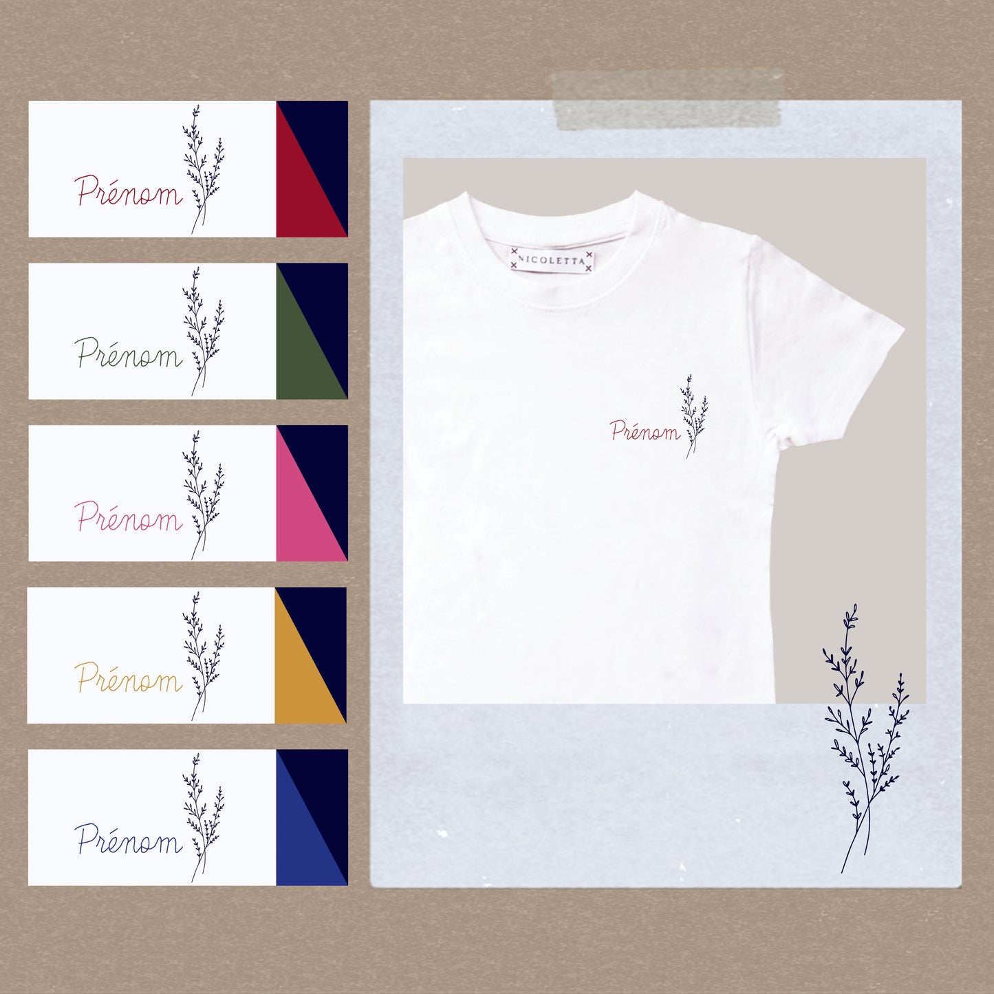 Prénom fleuri