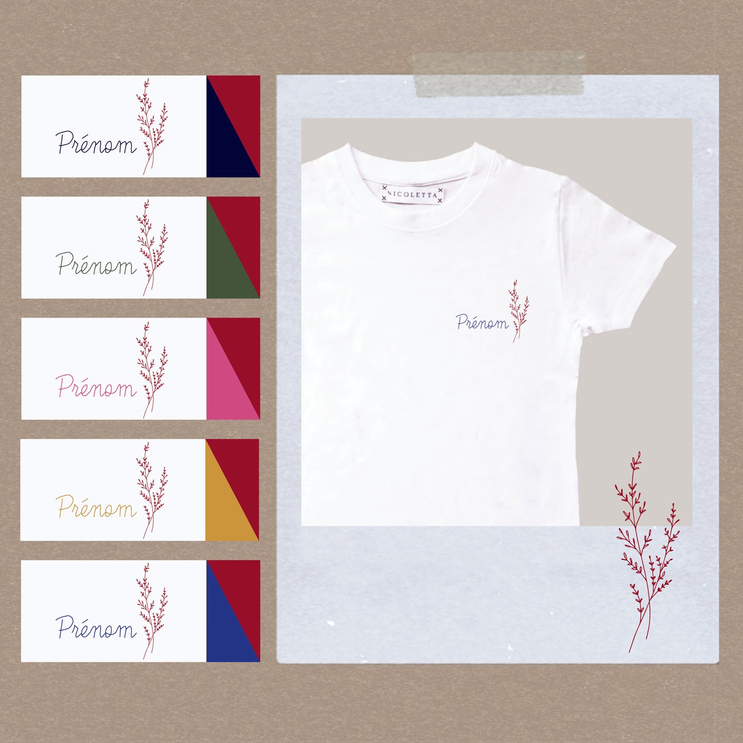 Prénom fleuri