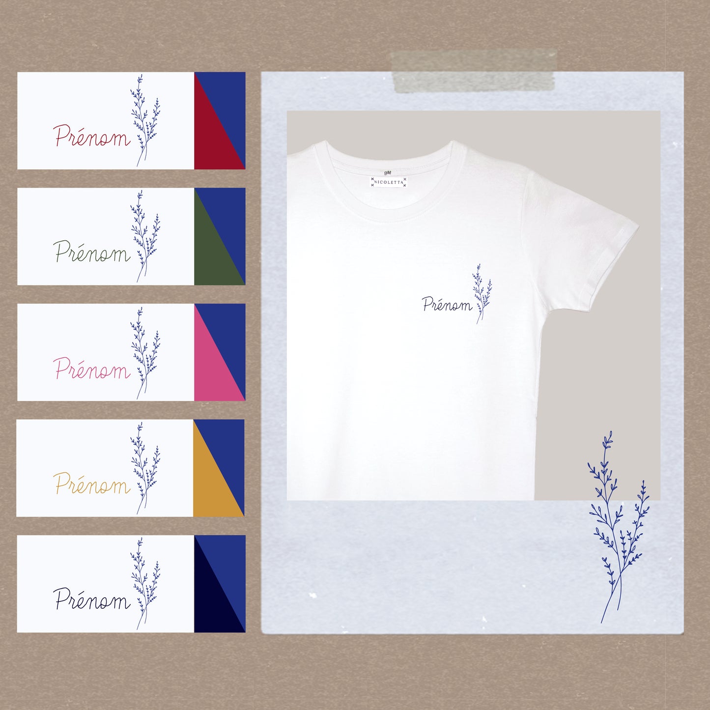 Prénom fleuri
