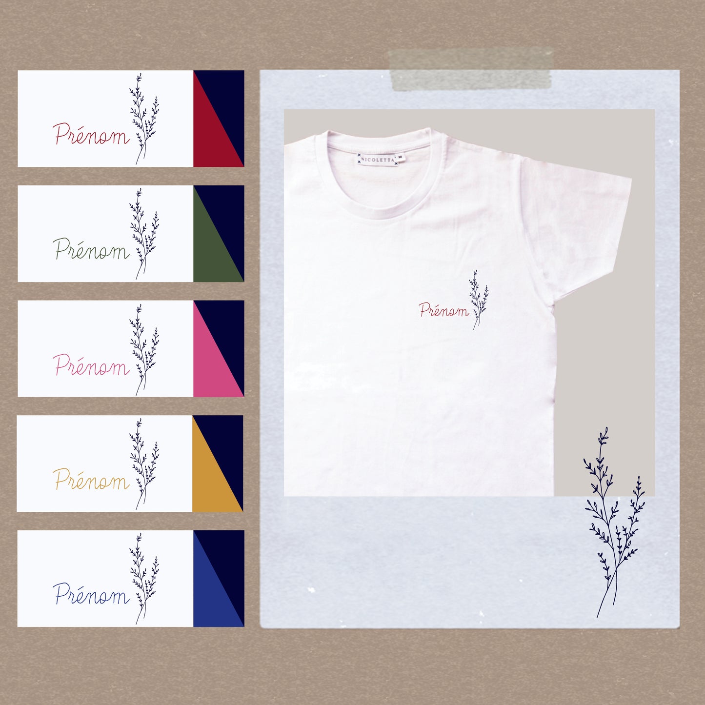 Prénom fleuri