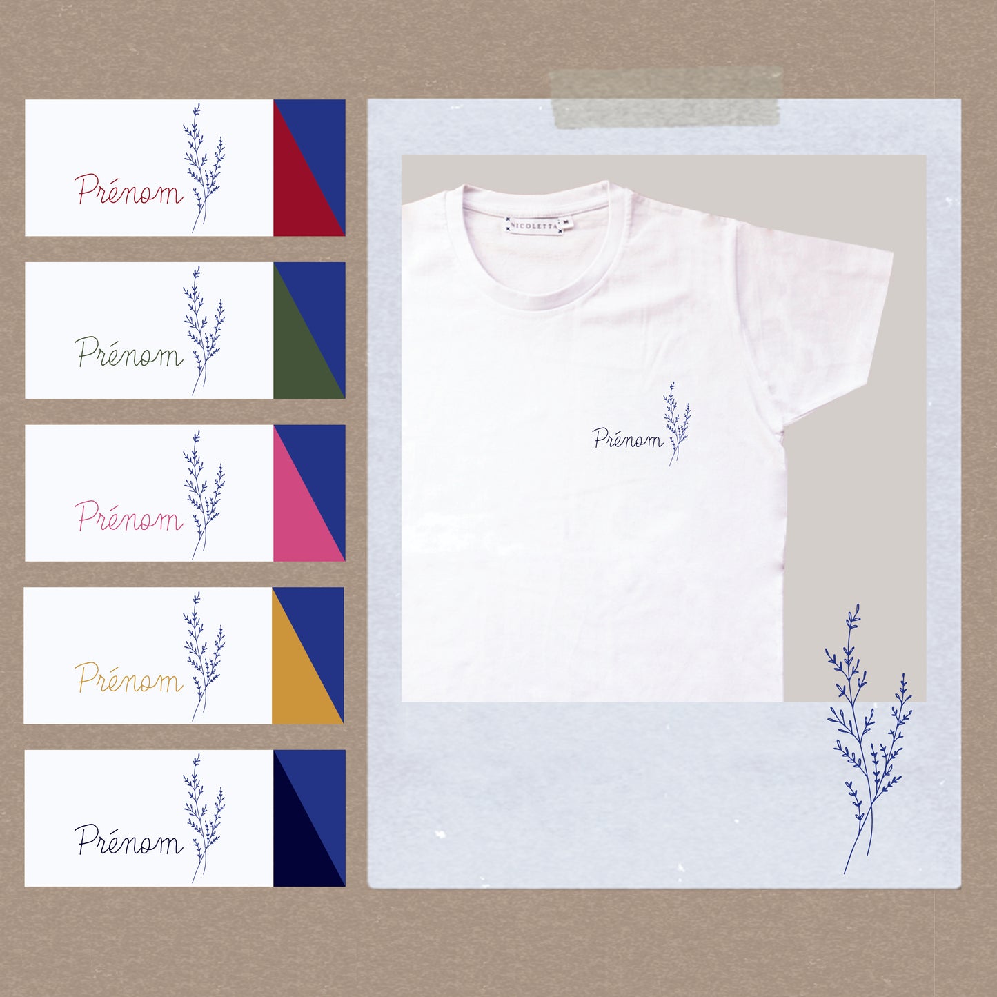 Prénom fleuri