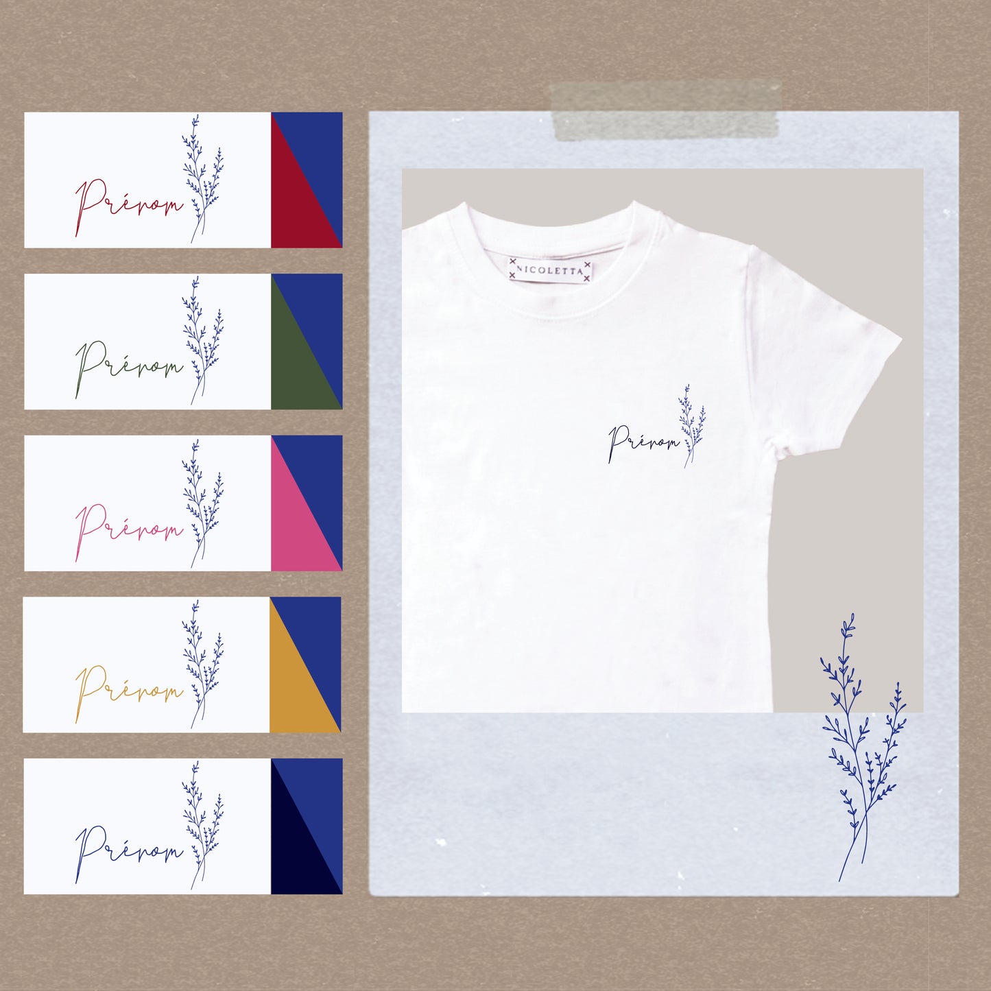 Prénom fleuri