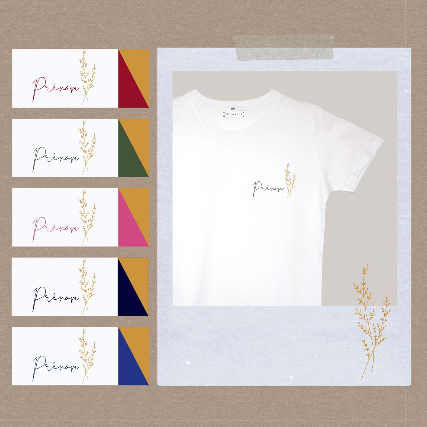 Prénom fleuri