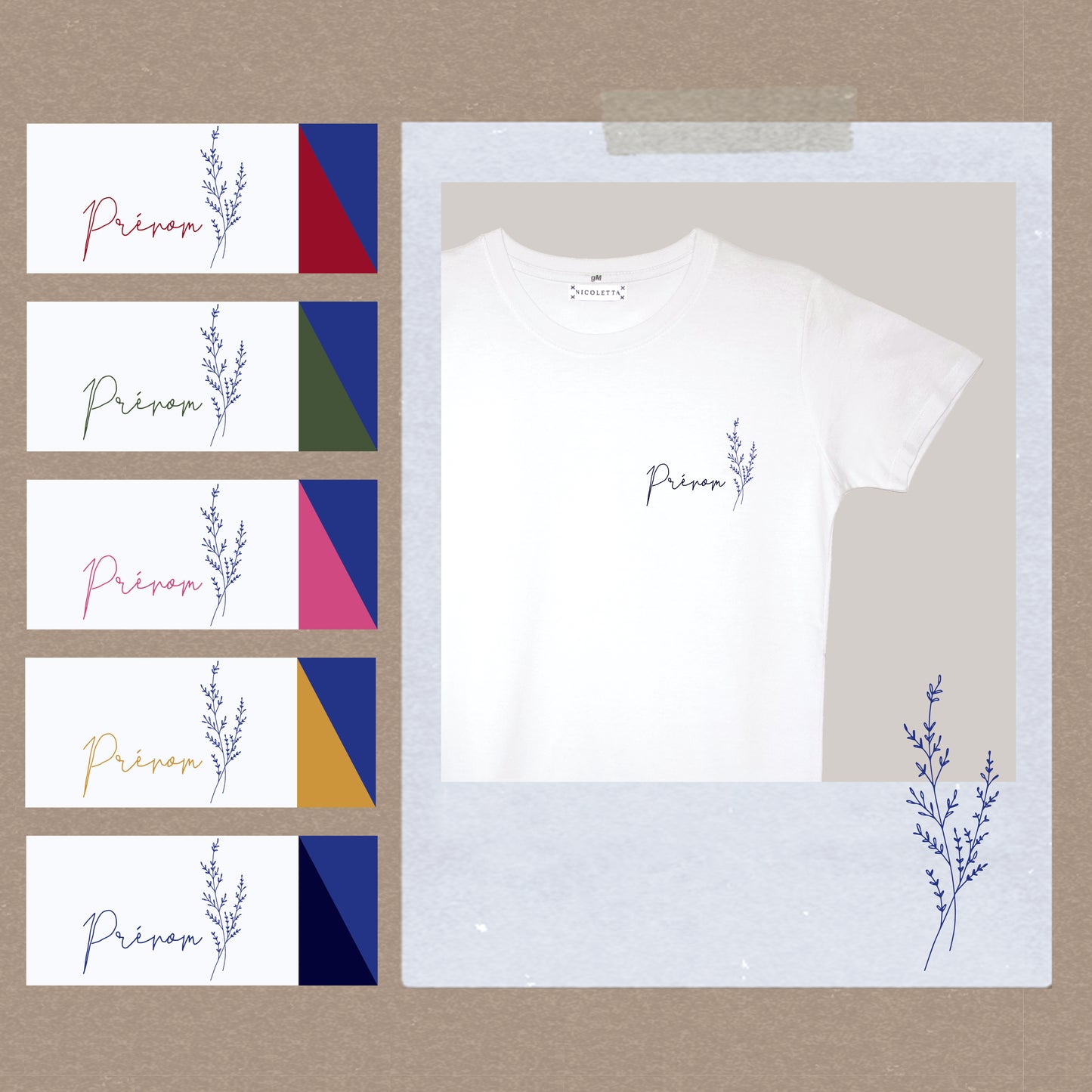 Prénom fleuri