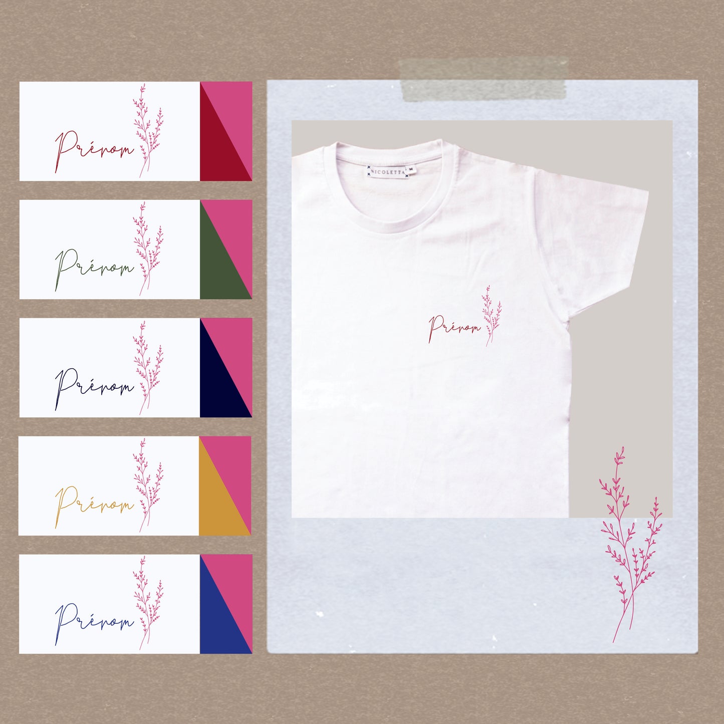 Prénom fleuri