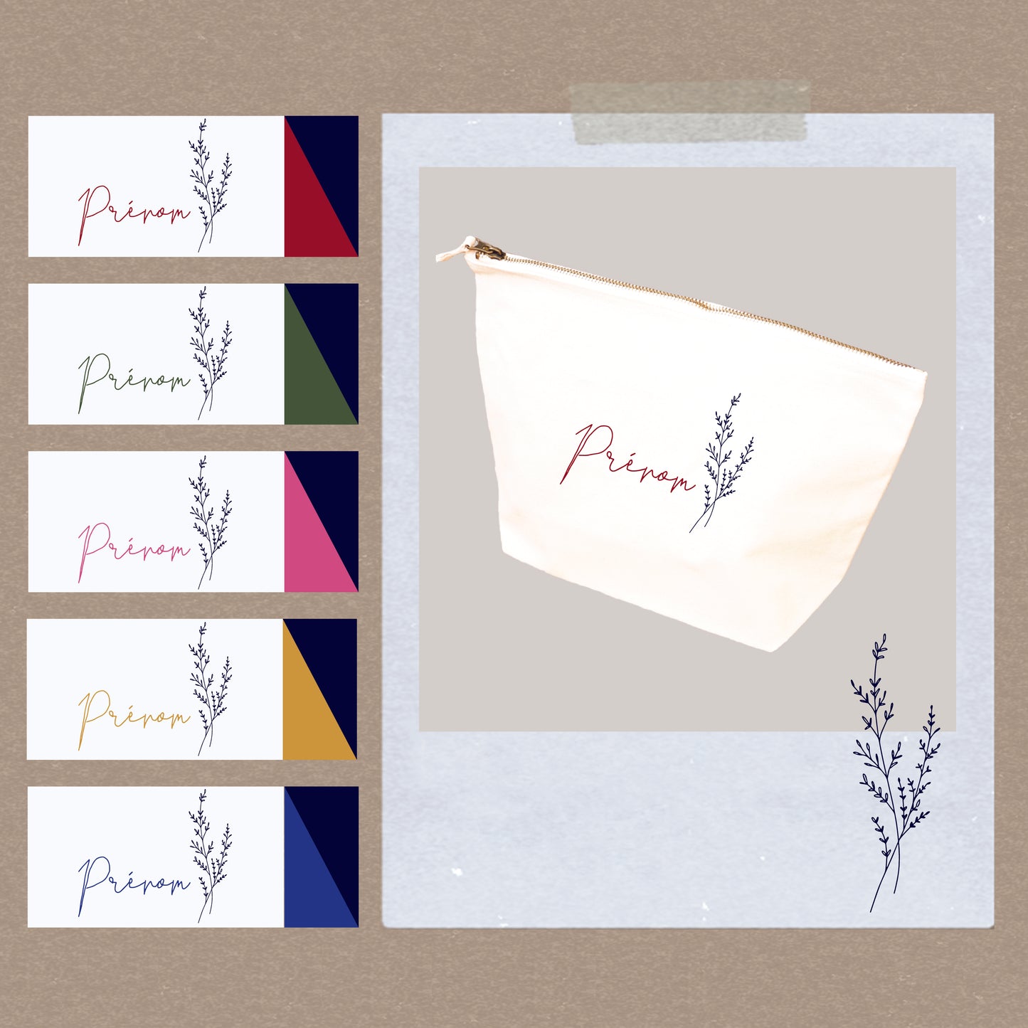 Prénom fleuri