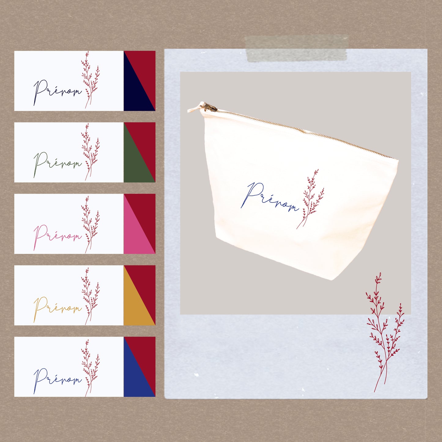 Prénom fleuri