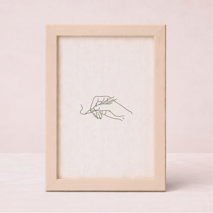 Test Le grand cadre en bois