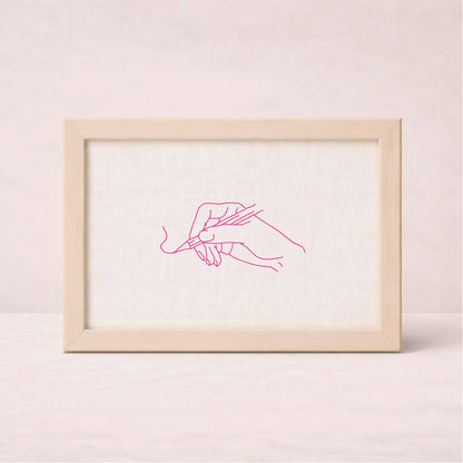 Test Le grand cadre en bois