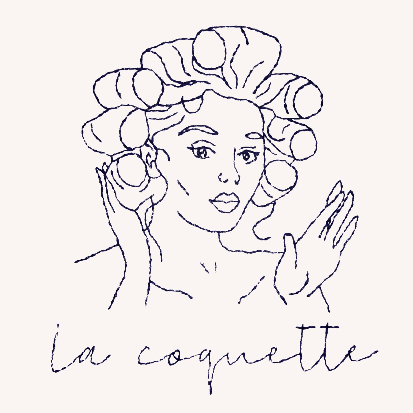 La coquette et ses bigoudis