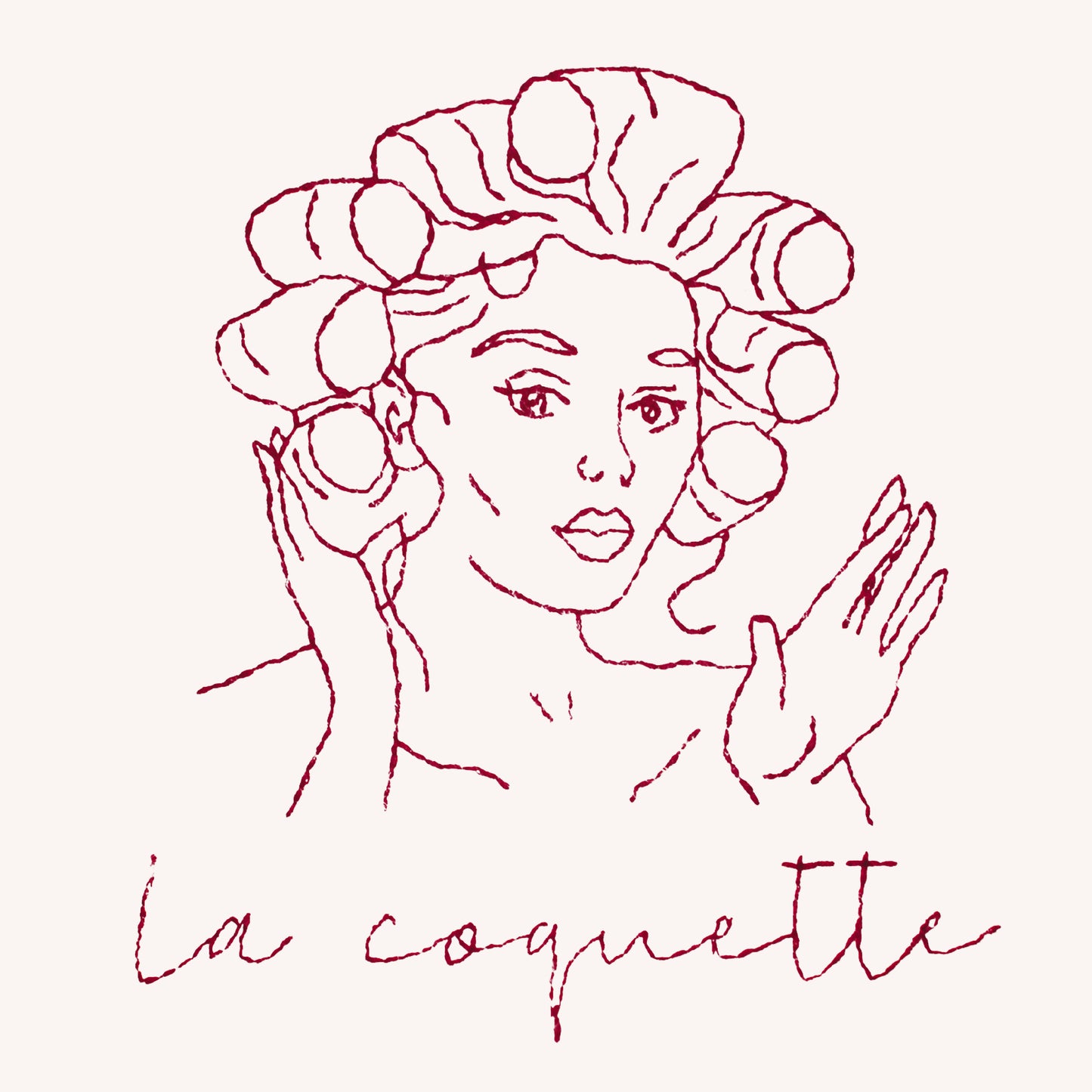 La coquette et ses bigoudis