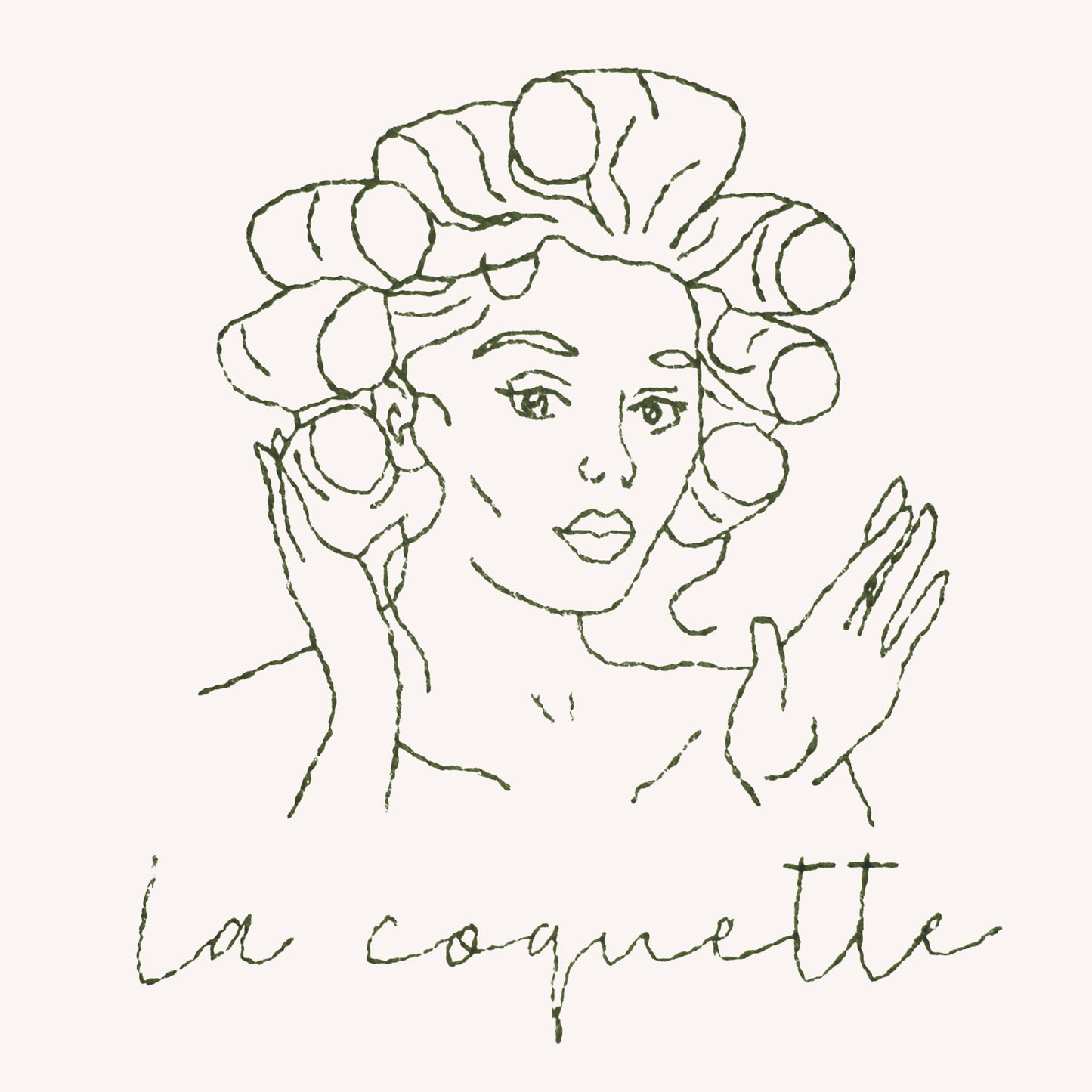 La coquette et ses bigoudis