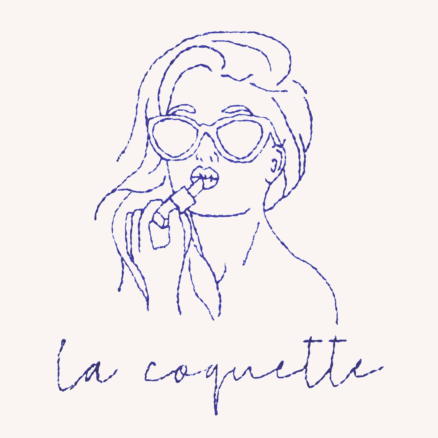 La coquette et son rouge à lèvres