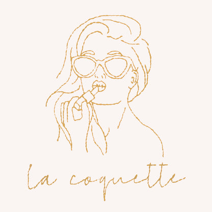 La coquette et son rouge à lèvres