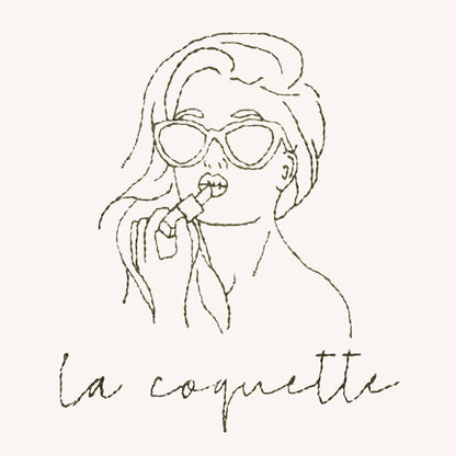 La coquette et son rouge à lèvres