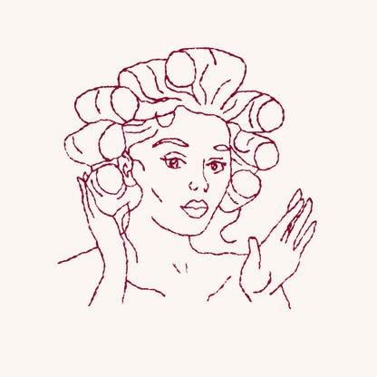 Personnalise la coquette et ses bigoudis