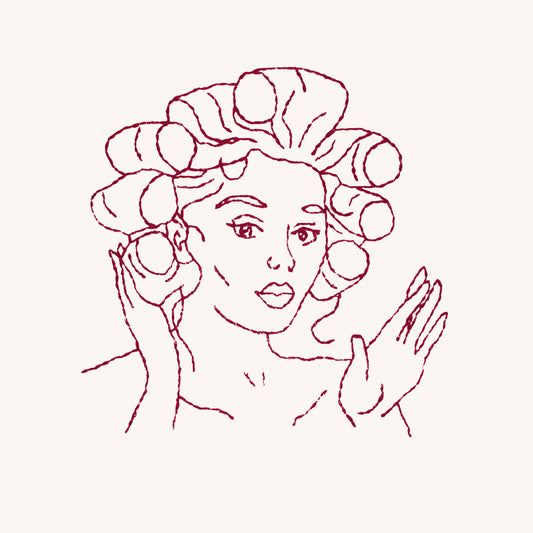 Personnalise la coquette et ses bigoudis