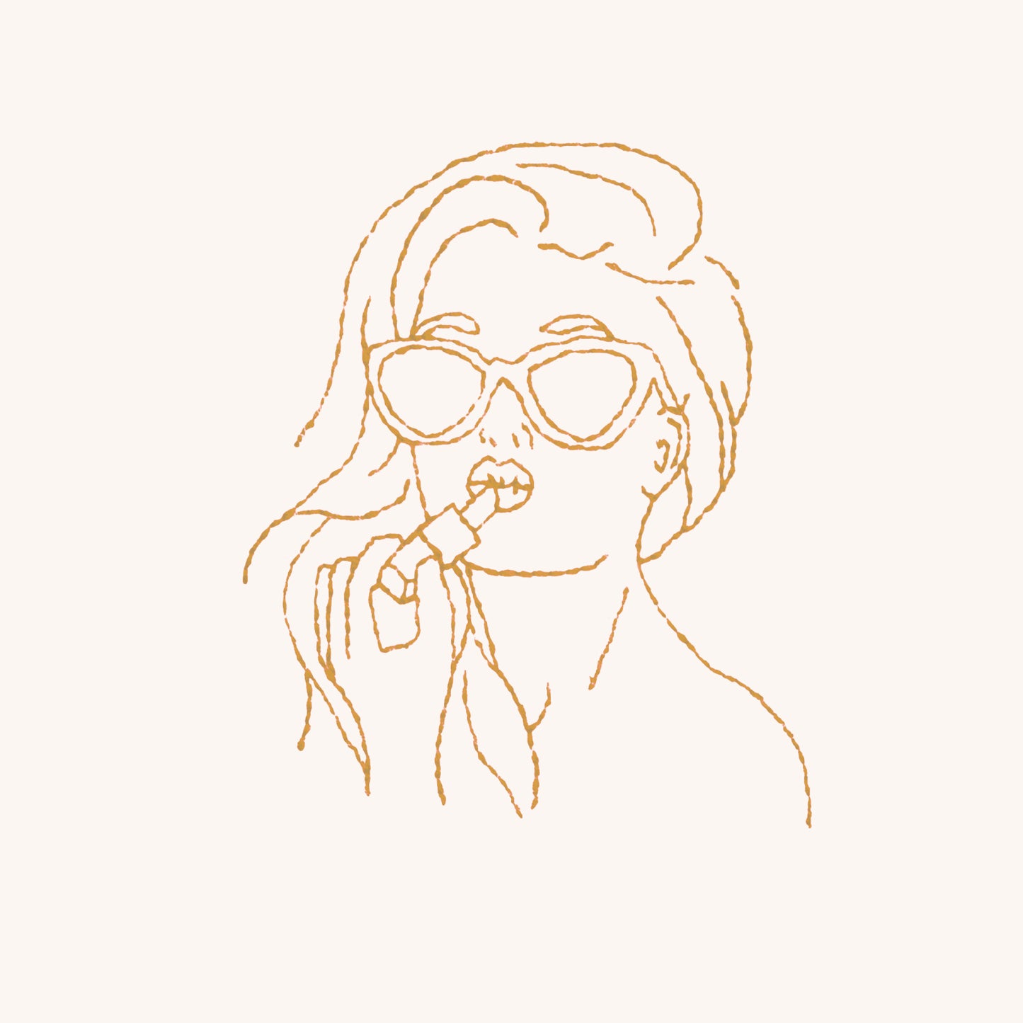 Personnalise la coquette et son rouge à lèvres