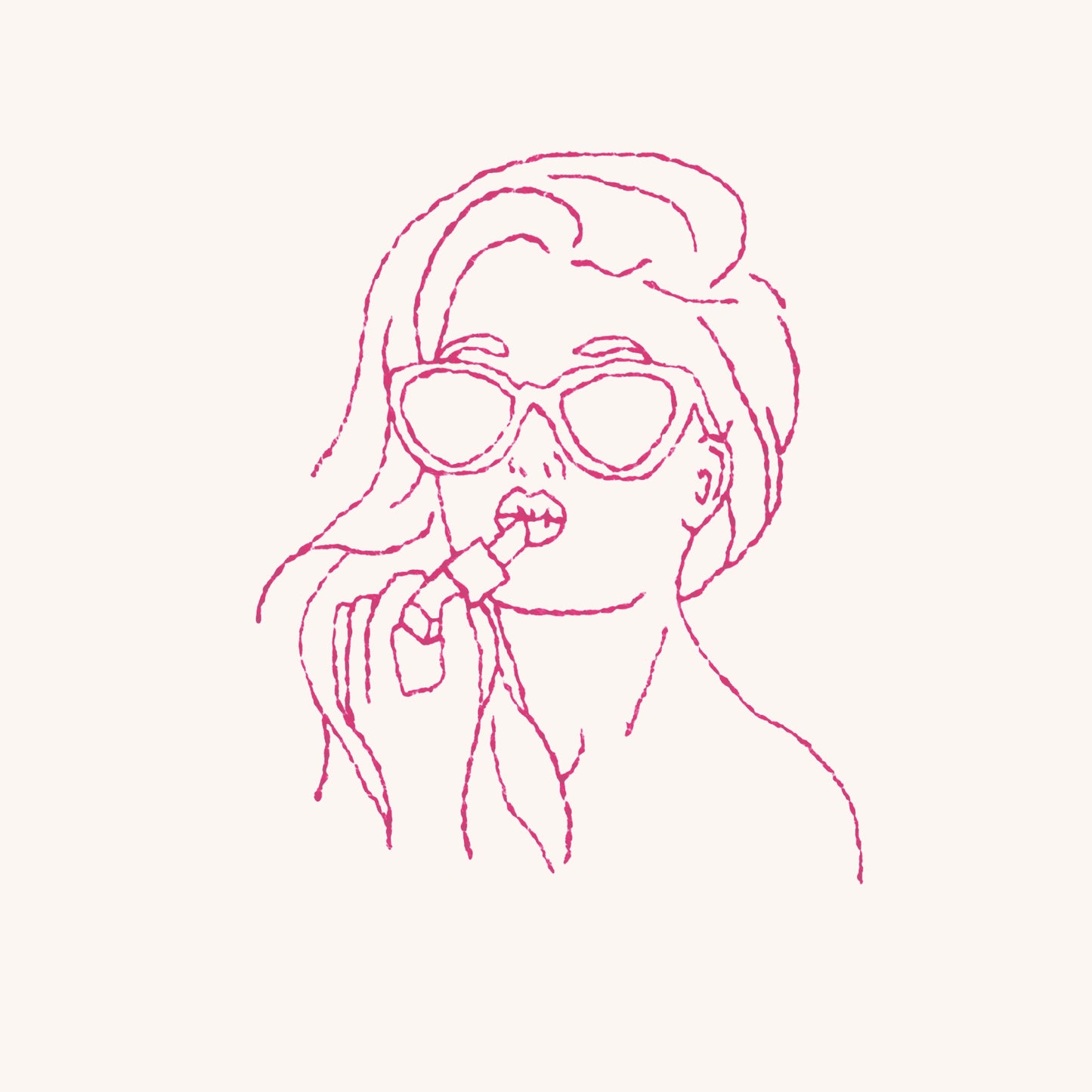 Personnalise la coquette et son rouge à lèvres