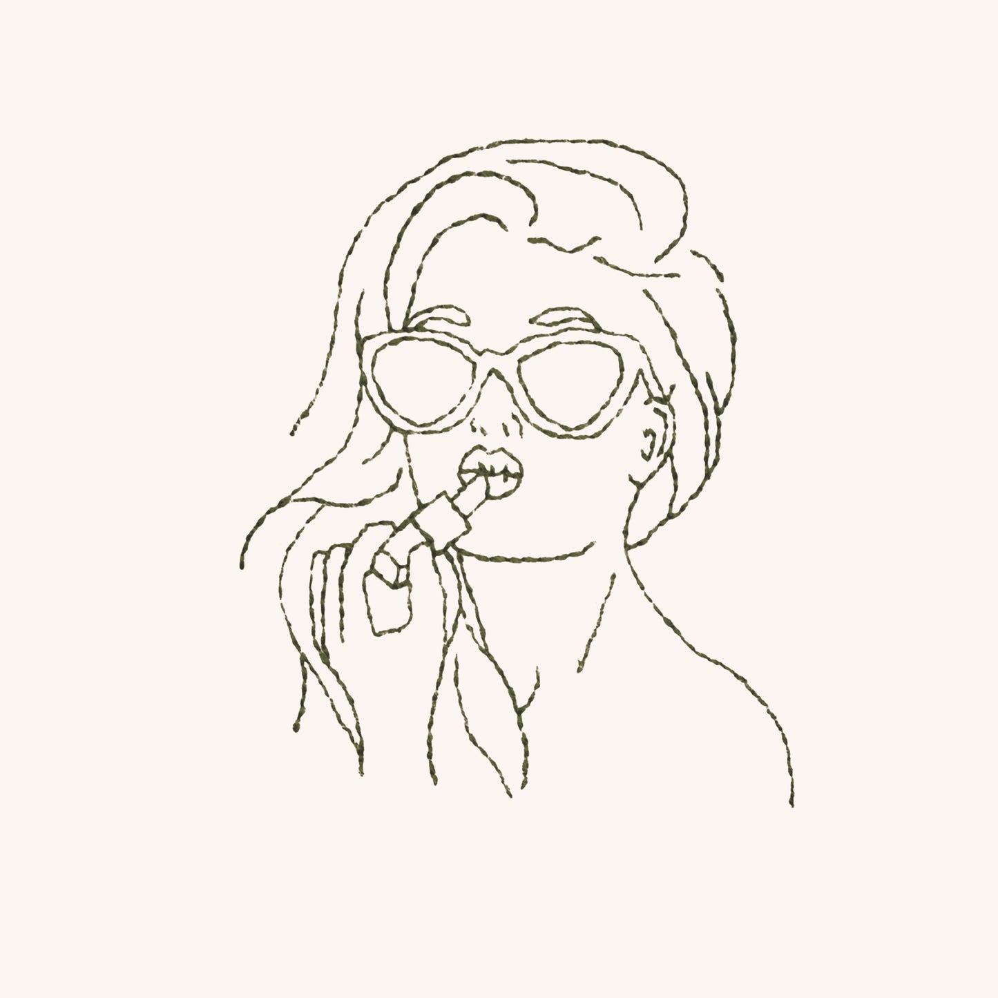 Personnalise la coquette et son rouge à lèvres