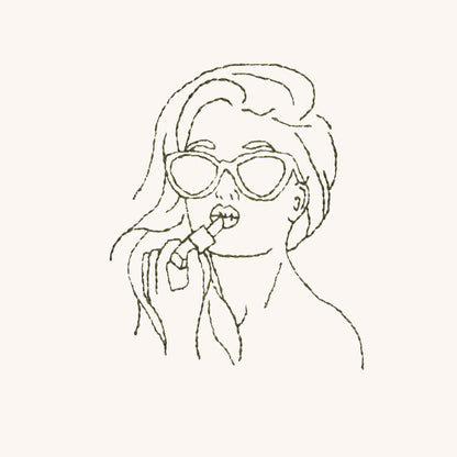 Personnalise la coquette et son rouge à lèvres